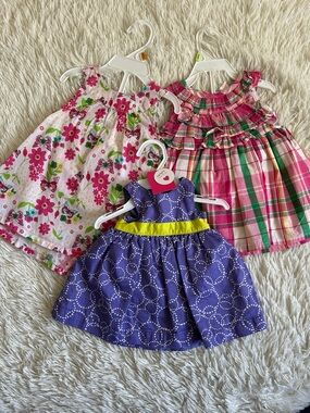 Bundle of 3 spring dresses with bloomers